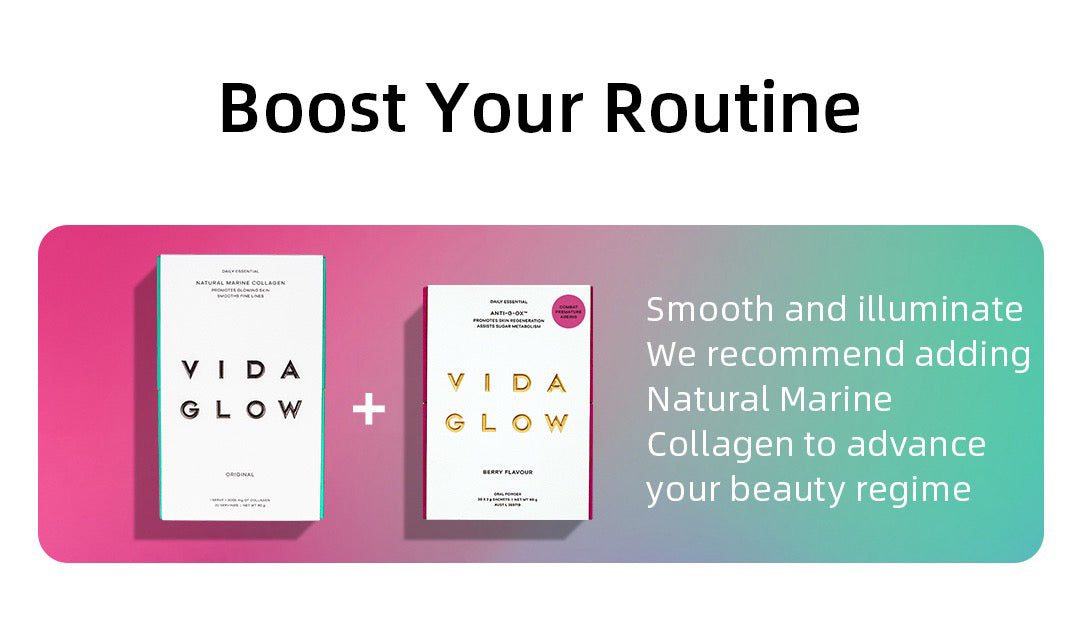 Vida Glow Anti-G-Ox Powder-helps the skin effectively defend against glycation, oxidation and inflammation