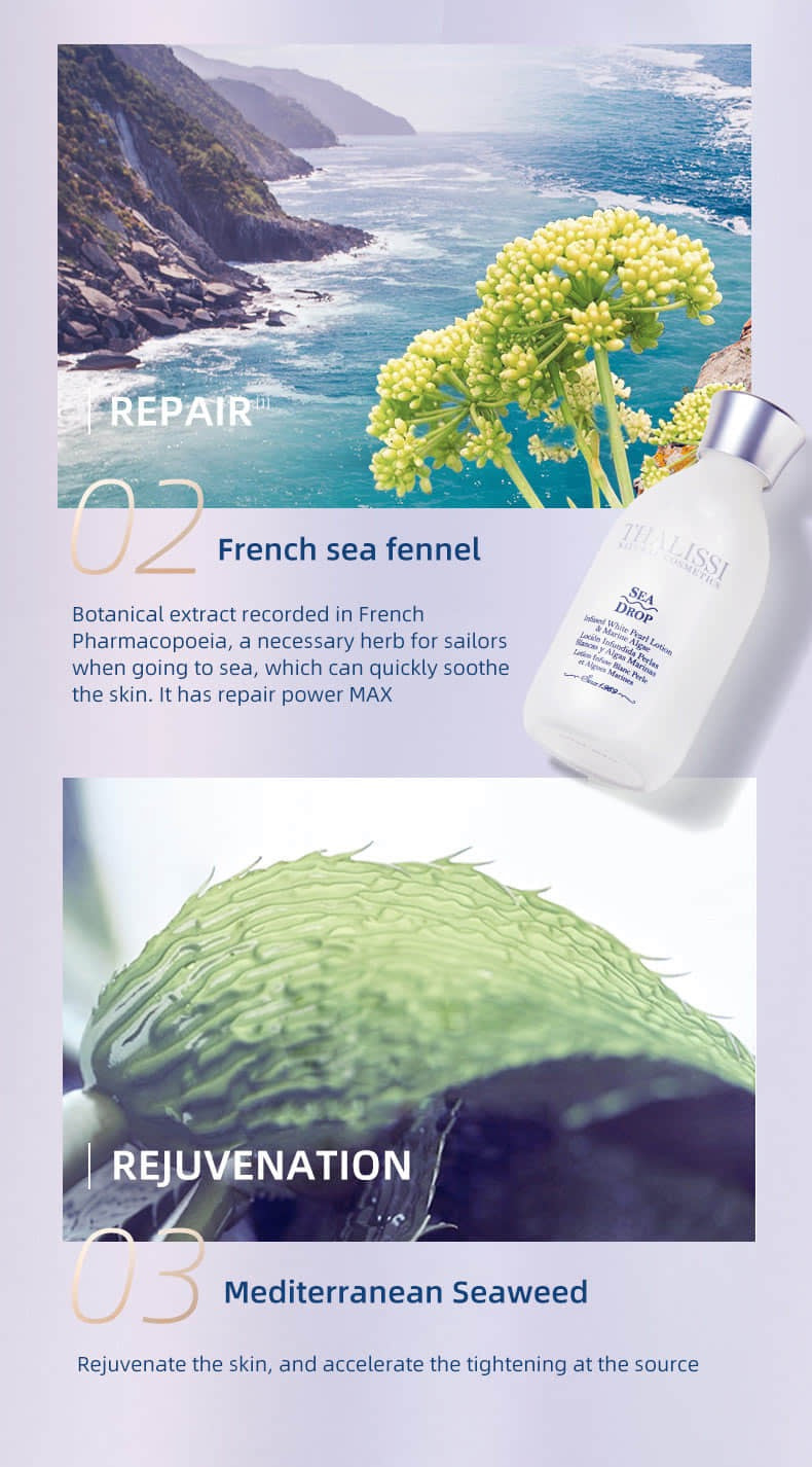 white pearl lotion marine algae skin care