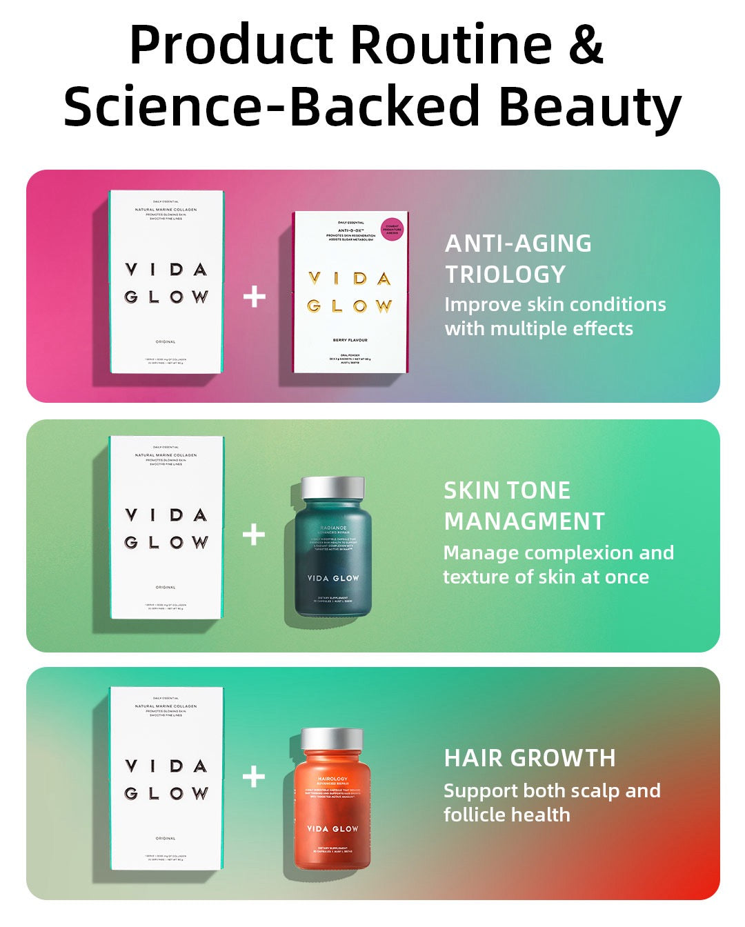 Vida glow natural marine collagen