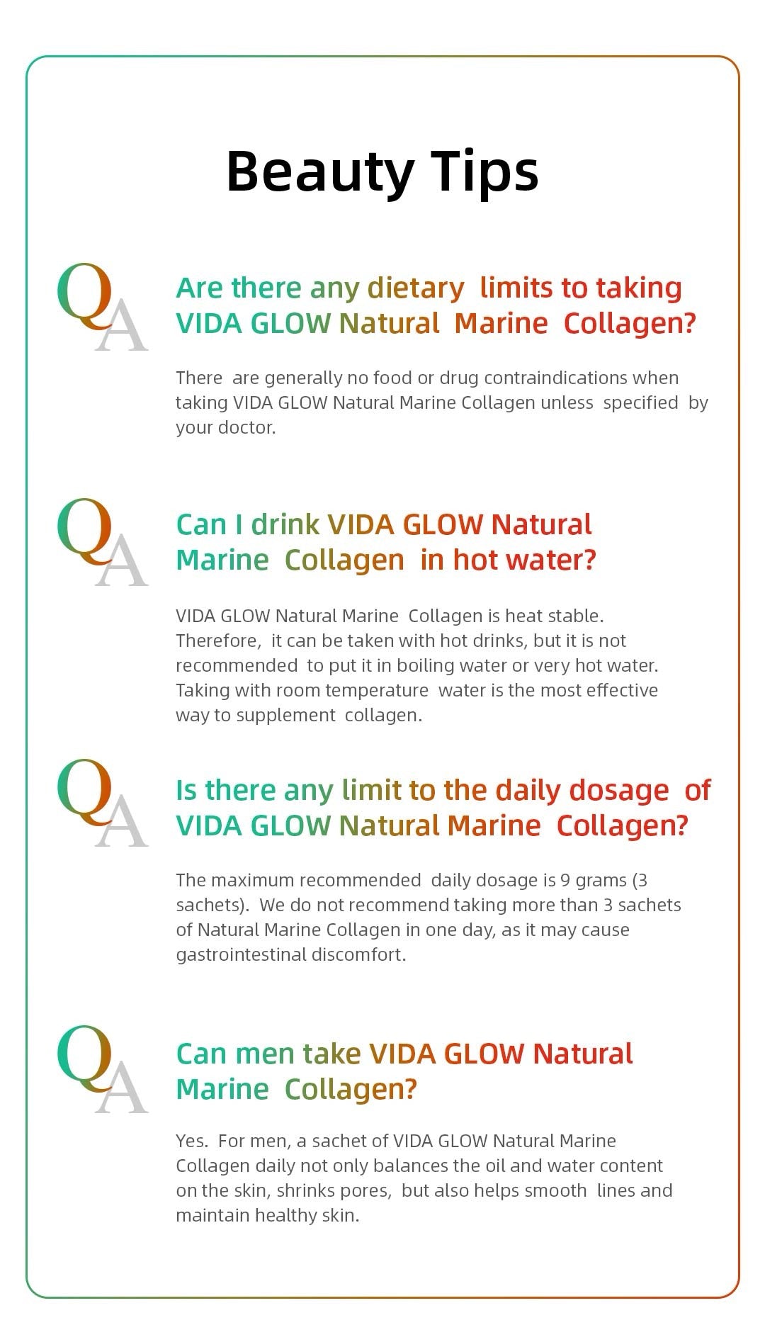 Vida glow natural marine collagen