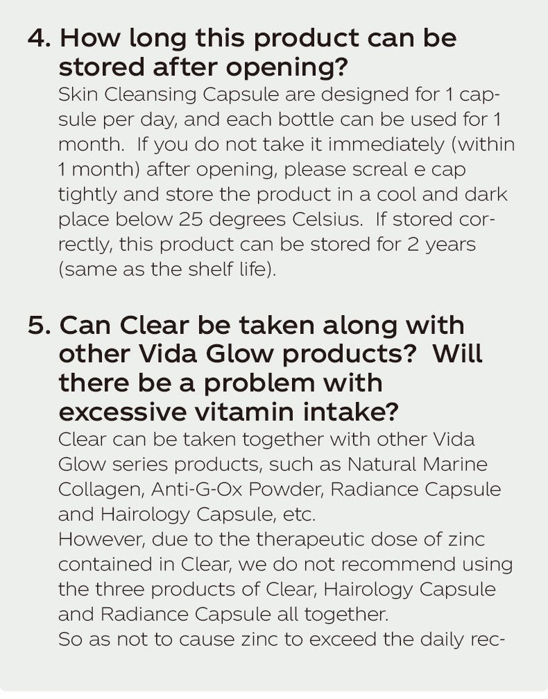 Vida Glow Clear Capsules -Deeply cleans the skin