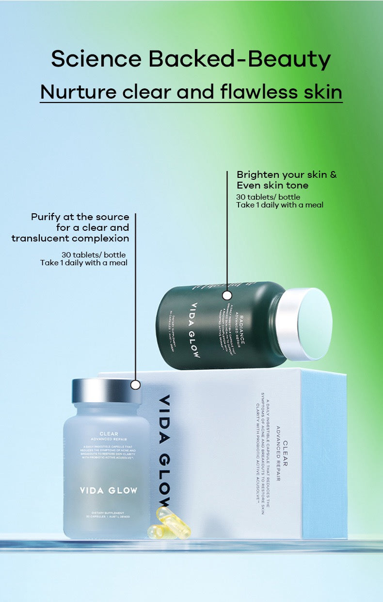 Vida Glow Clear Capsules -Deeply cleans the skin