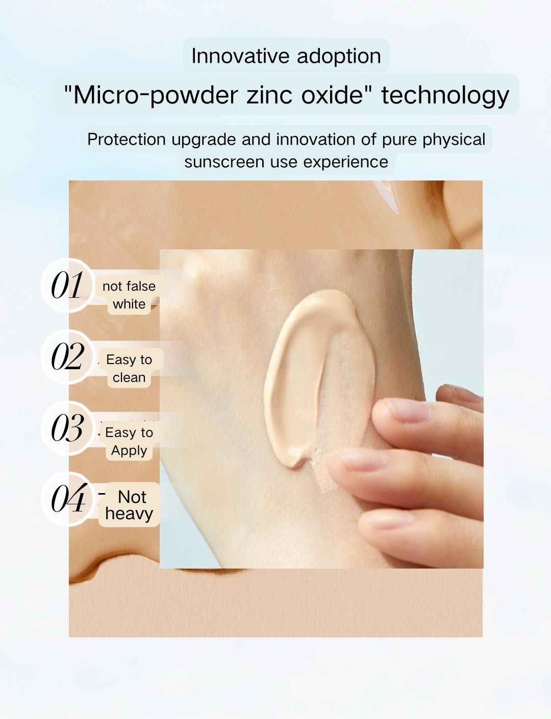 INVISIBLE ZINC Clear High Power Physical Sunscreen SPF50