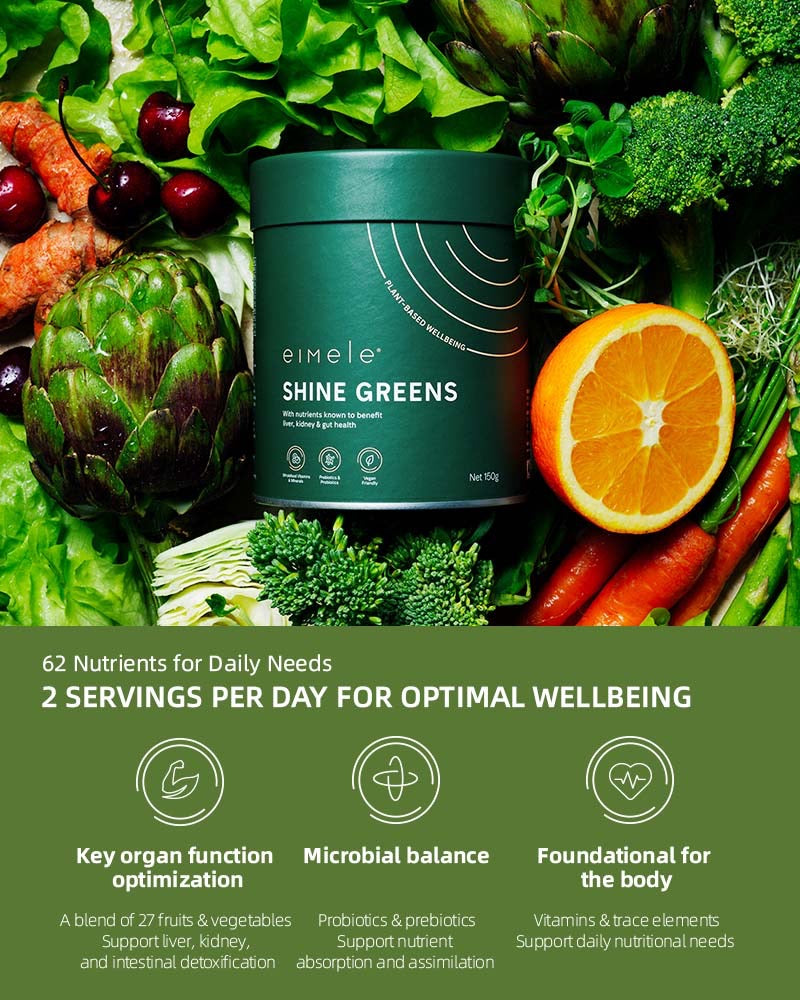 Nutritional detox Shine Greens healthy diet