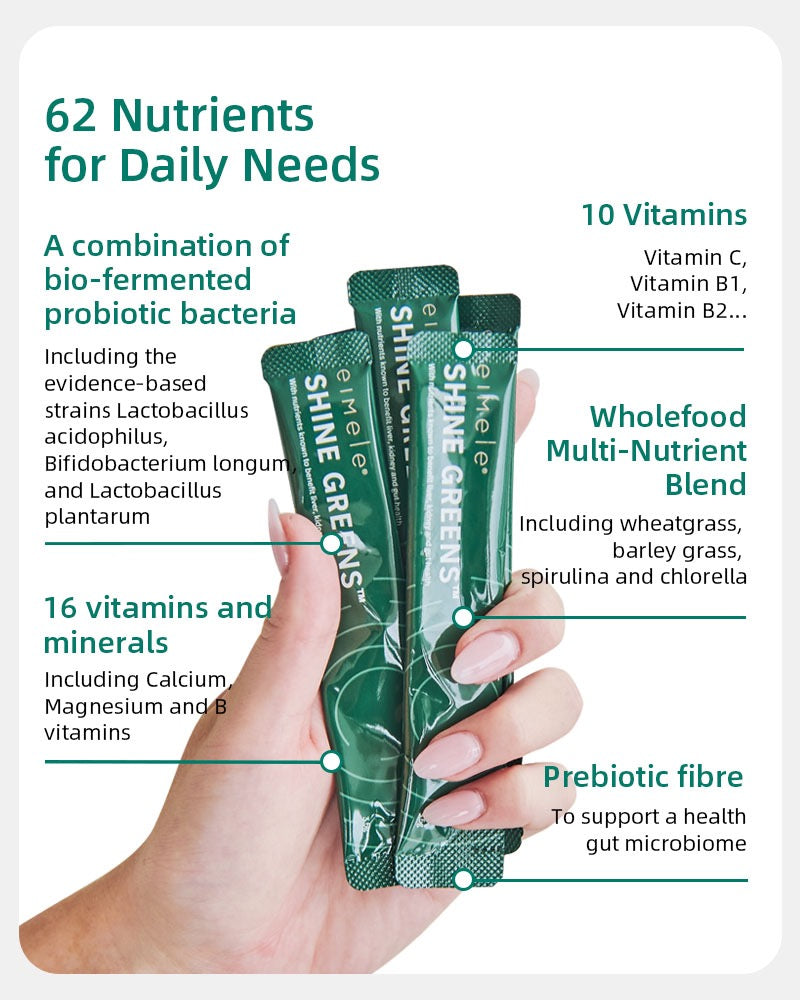 Eimele Shine Greens healthy diet