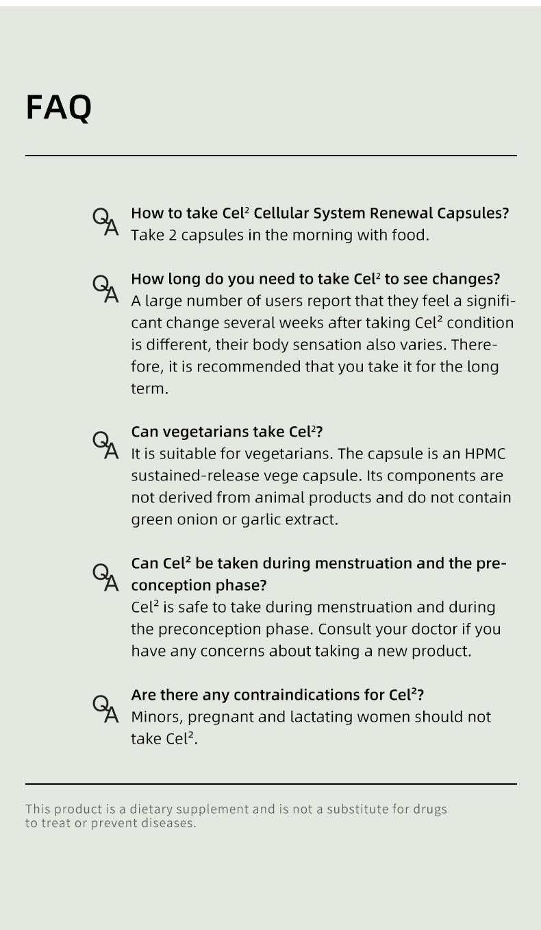 SRW Cel² Cellular System Nourishment Capsule