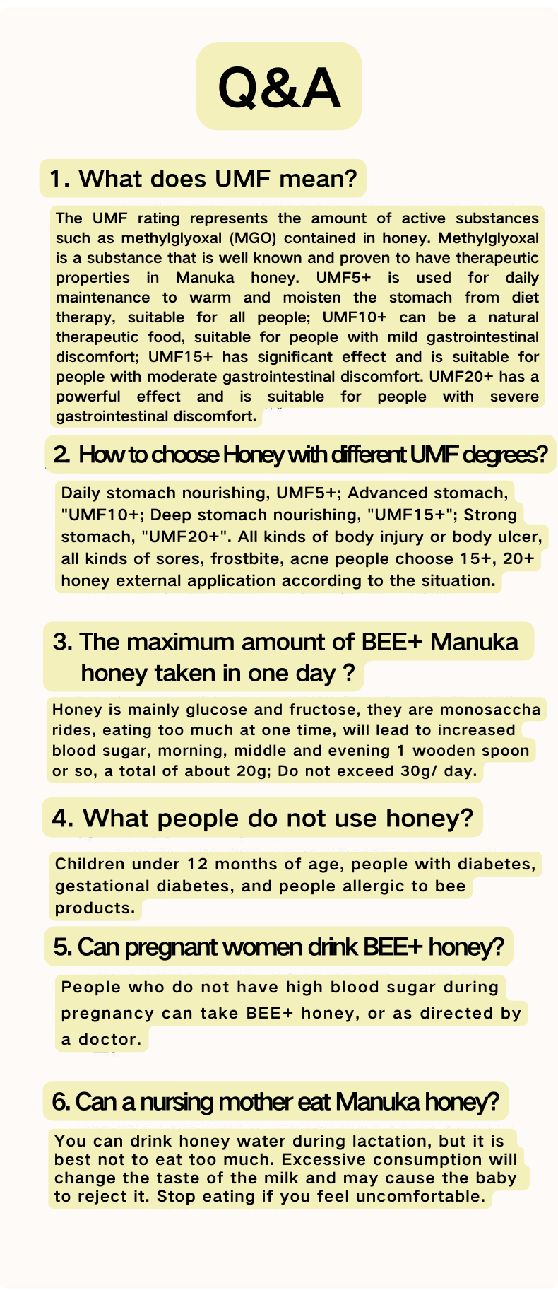 Bee+ Manuka Honey UMF10+ 500g （new package）
