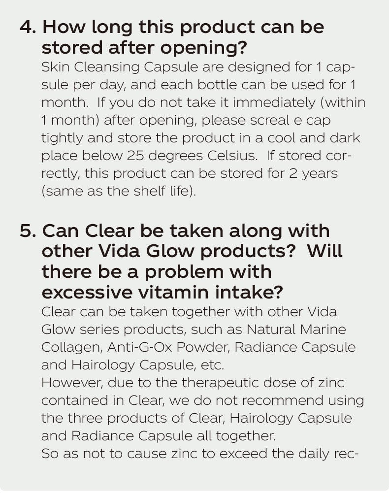 Vida Glow Clear Capsules - 深层清洁皮肤
