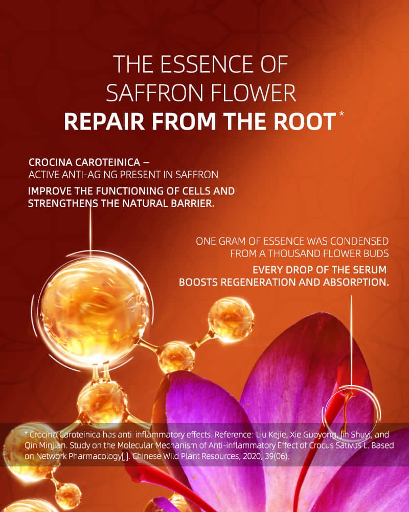 Saffron and Argan Concentarted Serum skin care