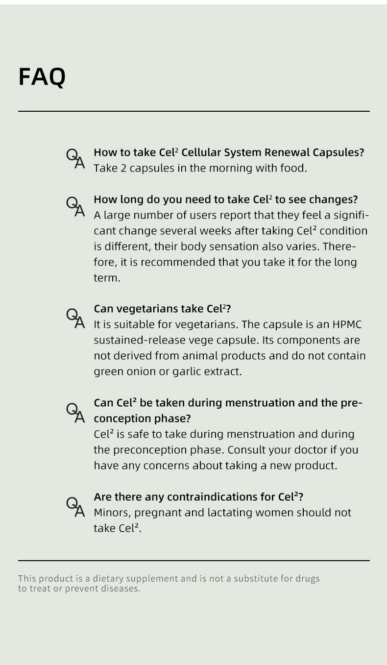 SRW Cel² Cellular System Nourishment Capsule