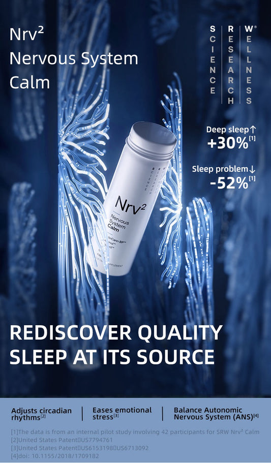 SRW Nrv² Nervous System Calm capsules rediscover quality sleep at its source