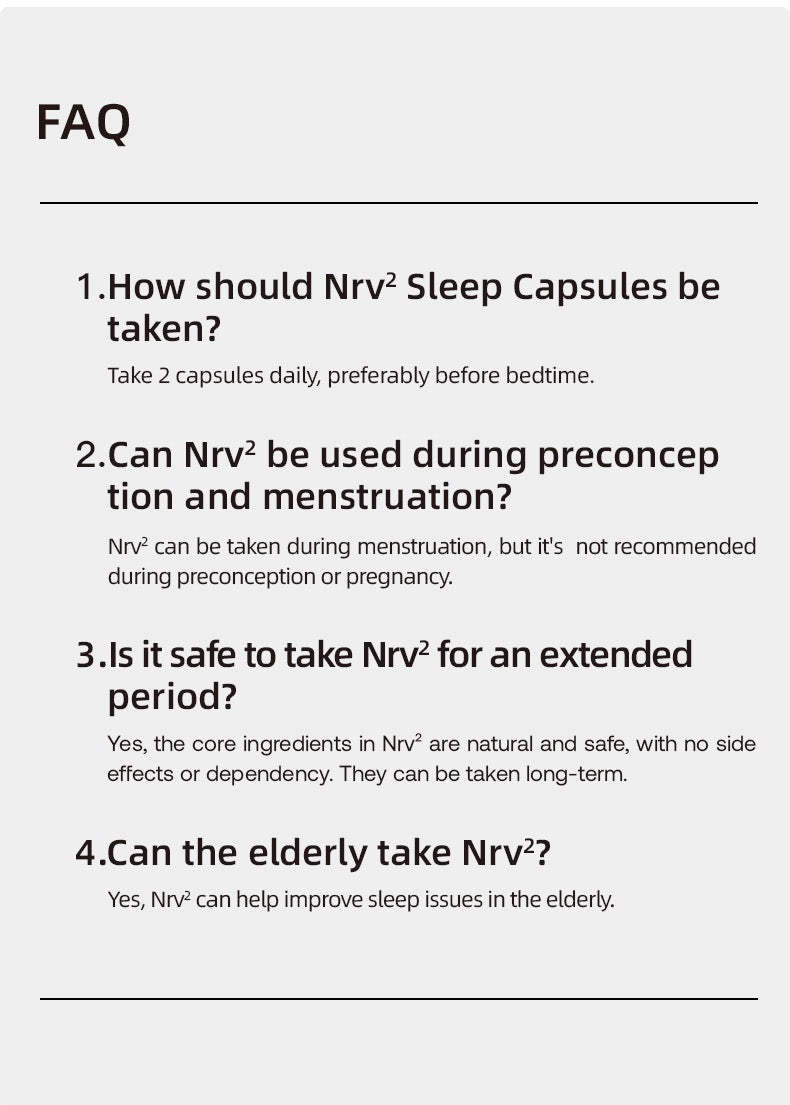 SRW Nrv² Nervous System Calm capsules rediscover quality sleep at its source