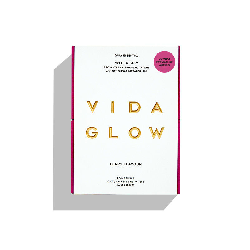 Vida Glow Anti-G-Ox Powder-helps the skin effectively defend against glycation, oxidation and inflammation